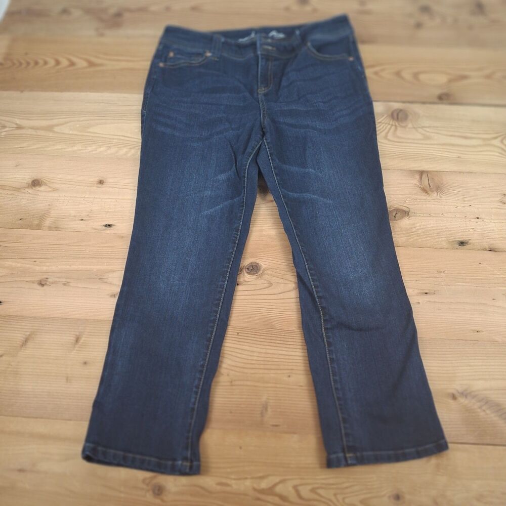 Inc Denim Jeans Womens 10 Straight Leg Crop